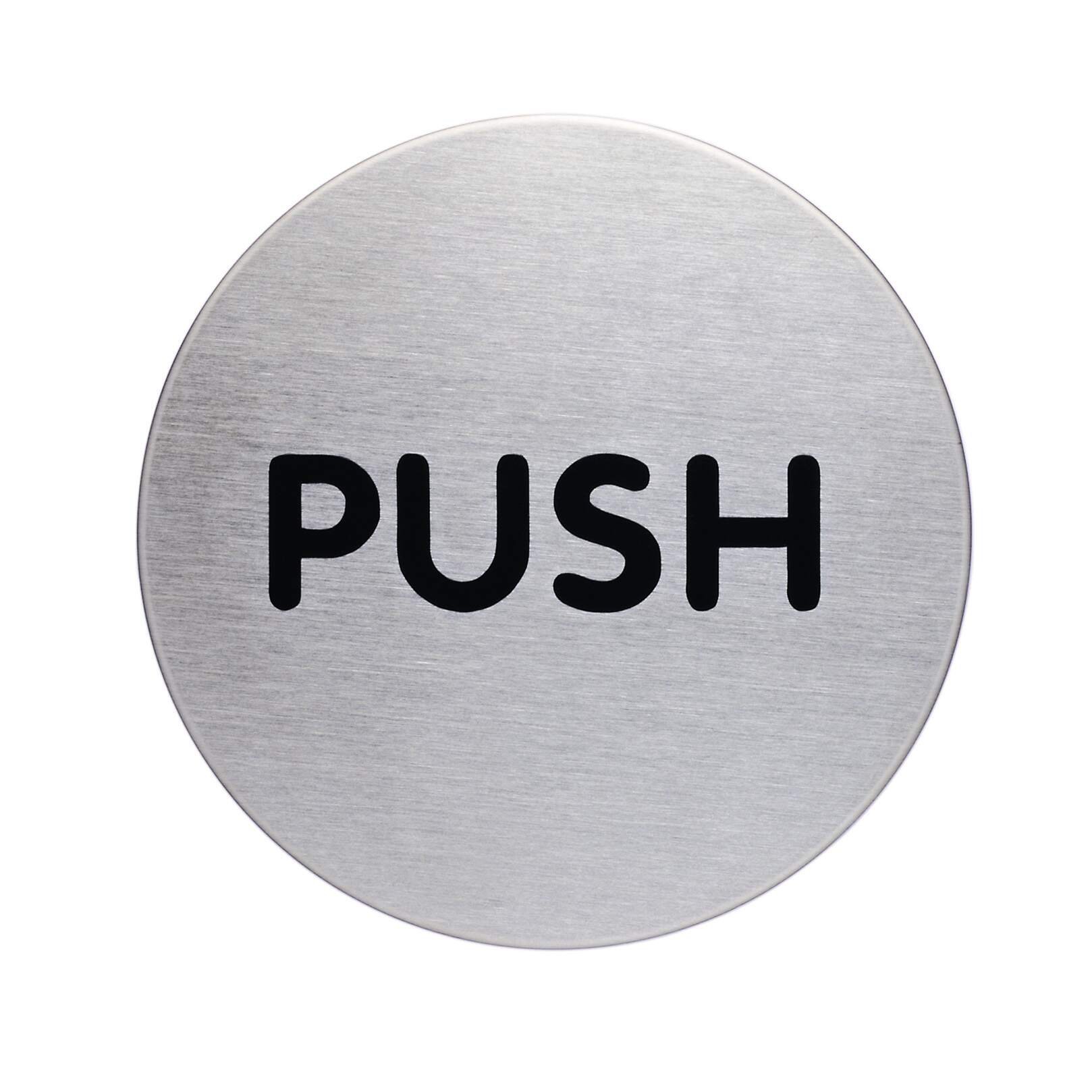 DURABLE PICTO 'PUSH' SIGN 65MM