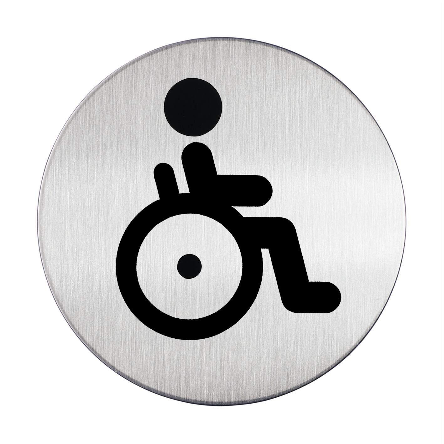 DURABLE PICTO 'DISABLED WC' SYMBOL 83MM