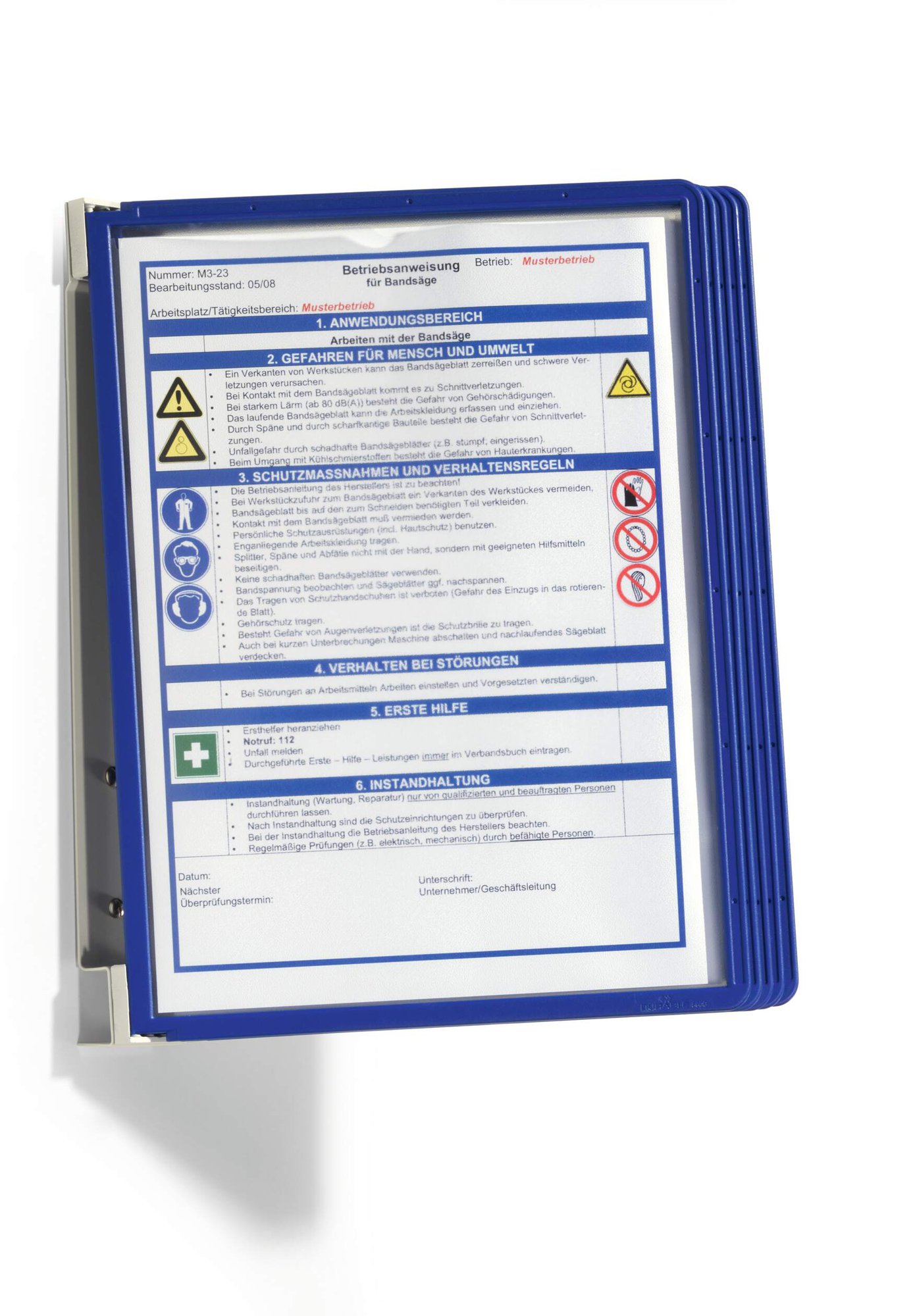 DURABLE VARIO WALL 5 A4 DARK BLUE
