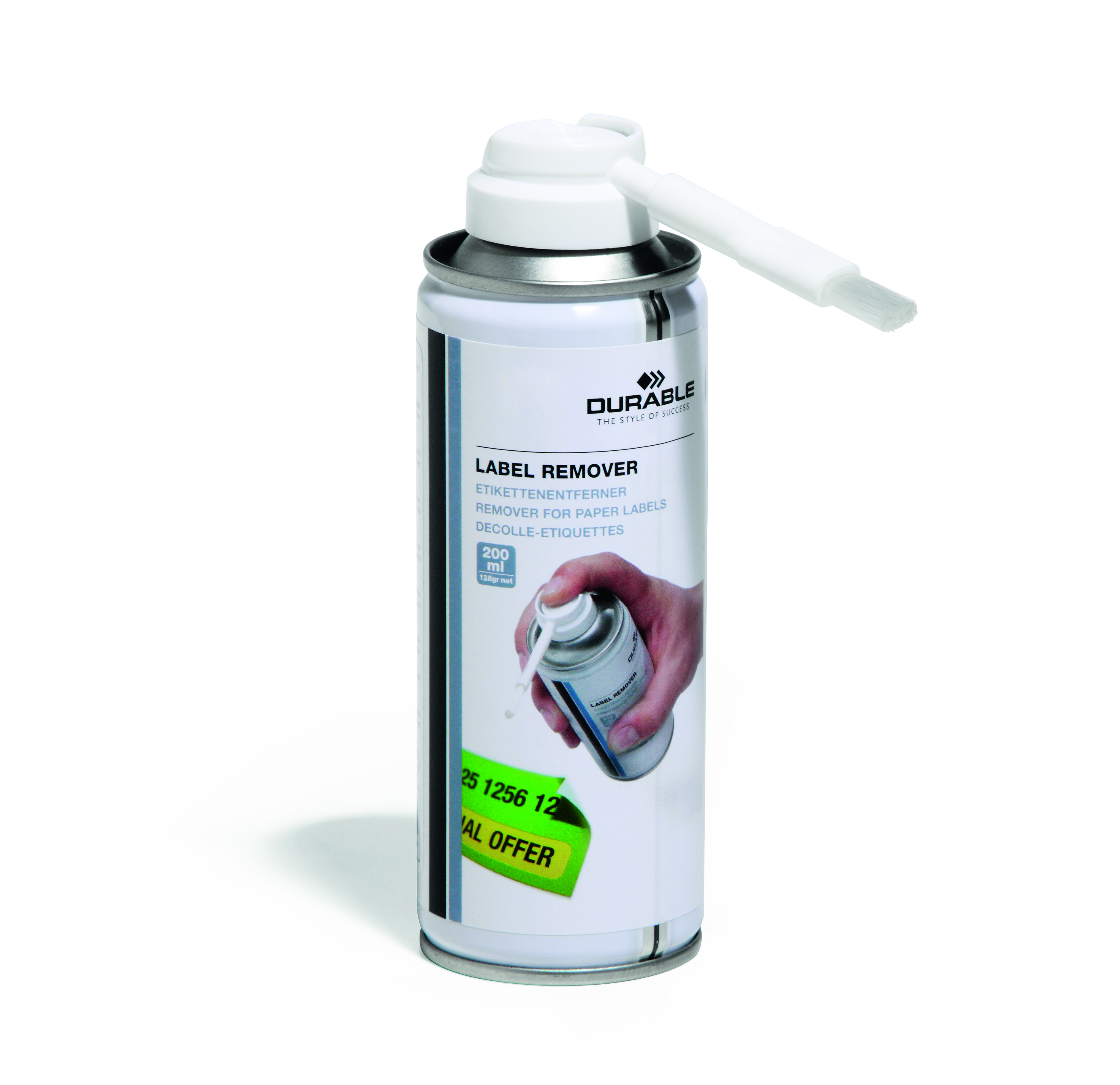 Durable Label Remover with applicator brush 200ml 586700
