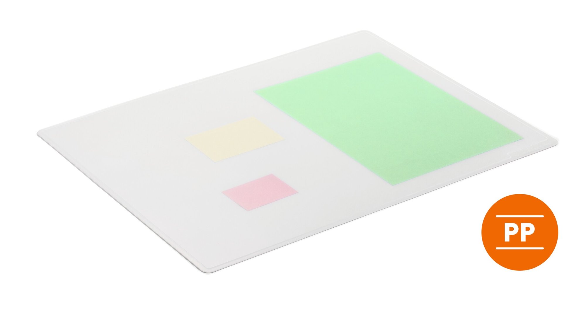 DURABLE DESK MAT CONTOURED 53X40CM CLEAR