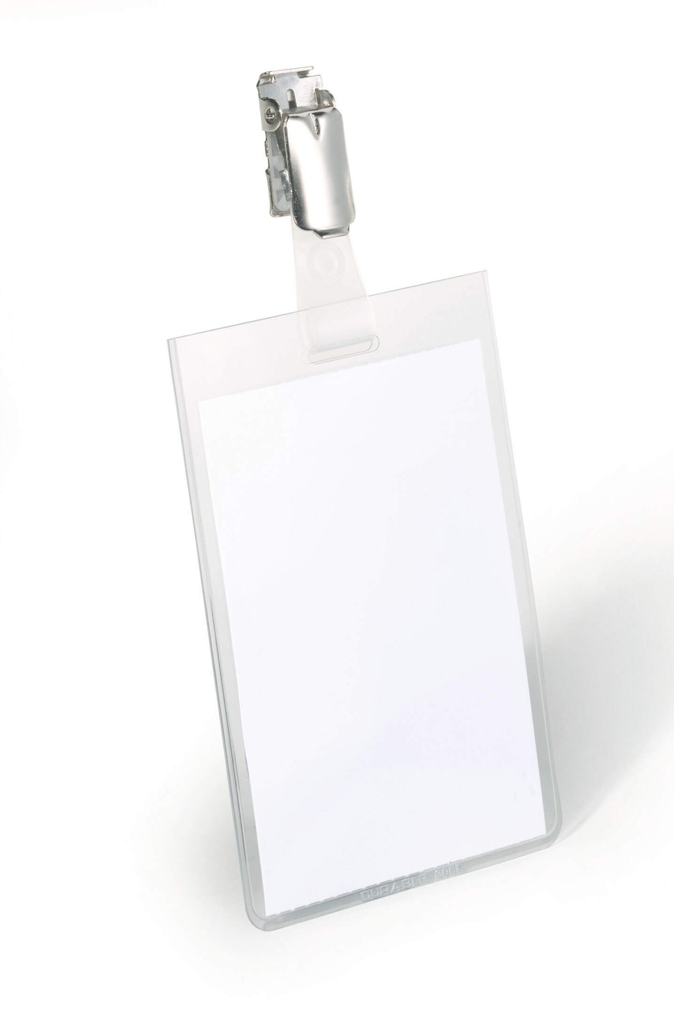 DURABLE CLIP SECURITY BADGE 90X60MM (25)