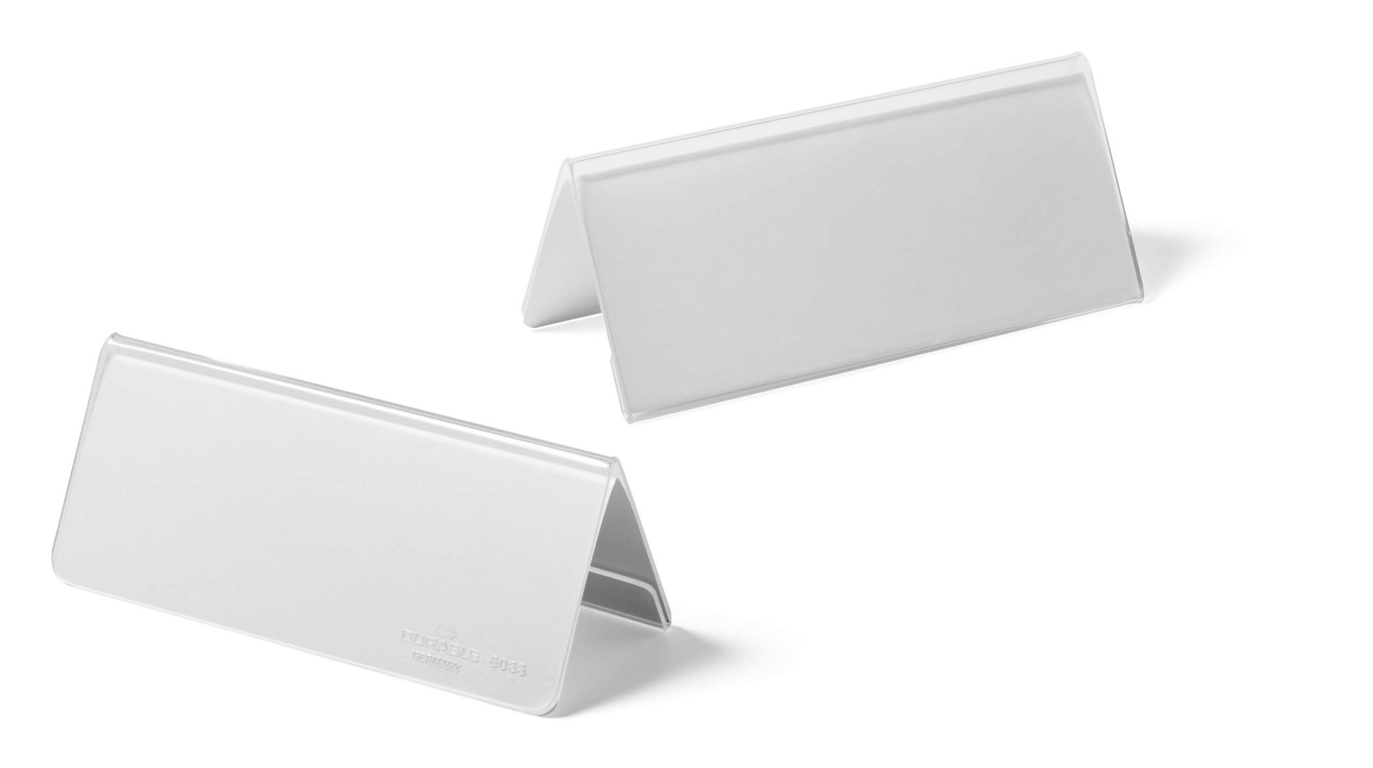 DURABLE ACRYLIC NAME PLATE 61X150MM (10)