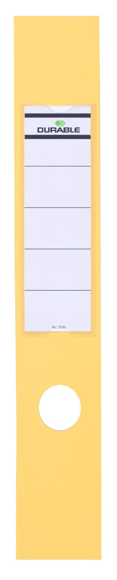 DURABLE ORDOFIX SPINE LABEL 60MM YELLOW