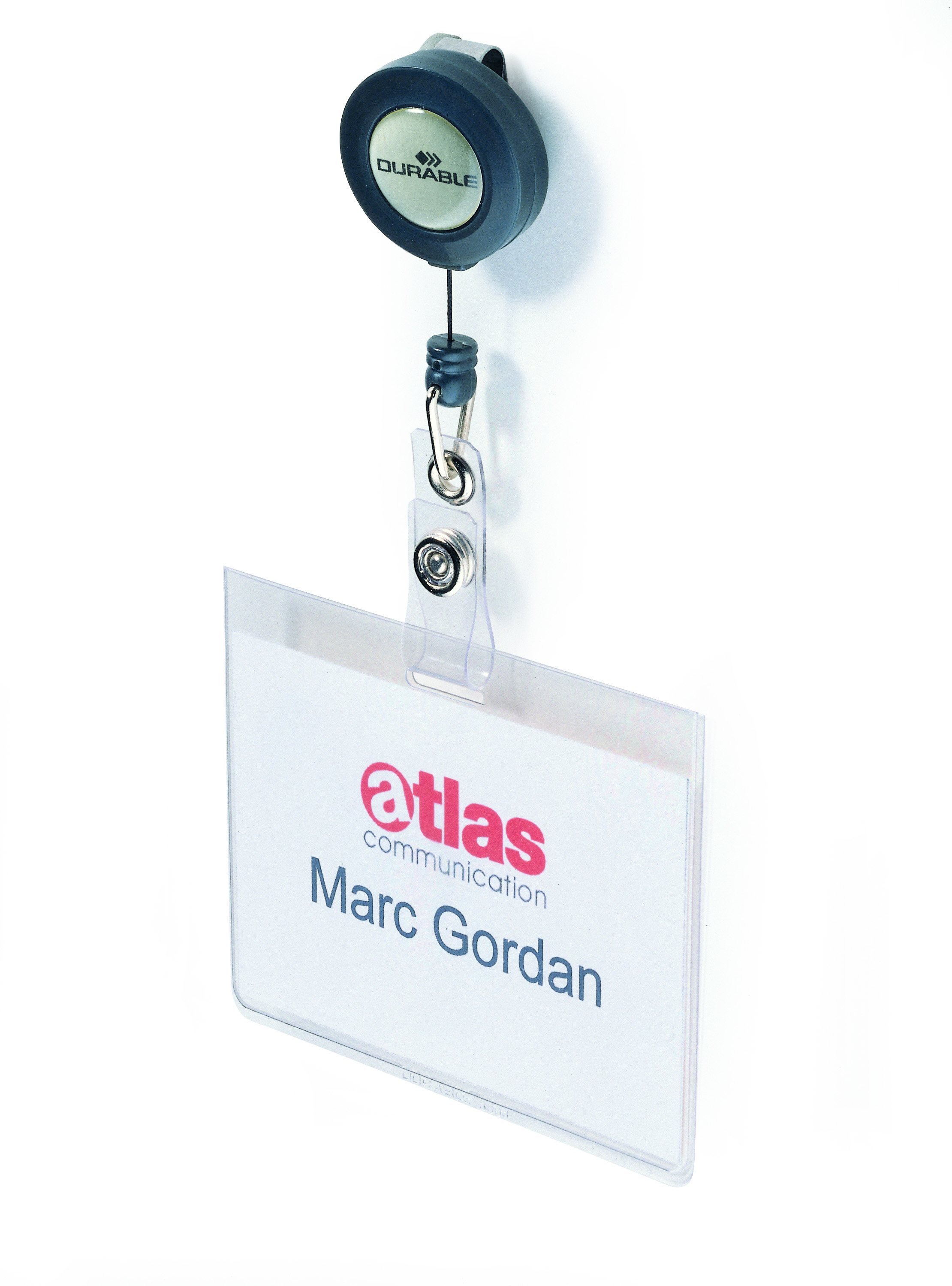 Durable Name Badge With Reel (Pack of 10) 8138/19