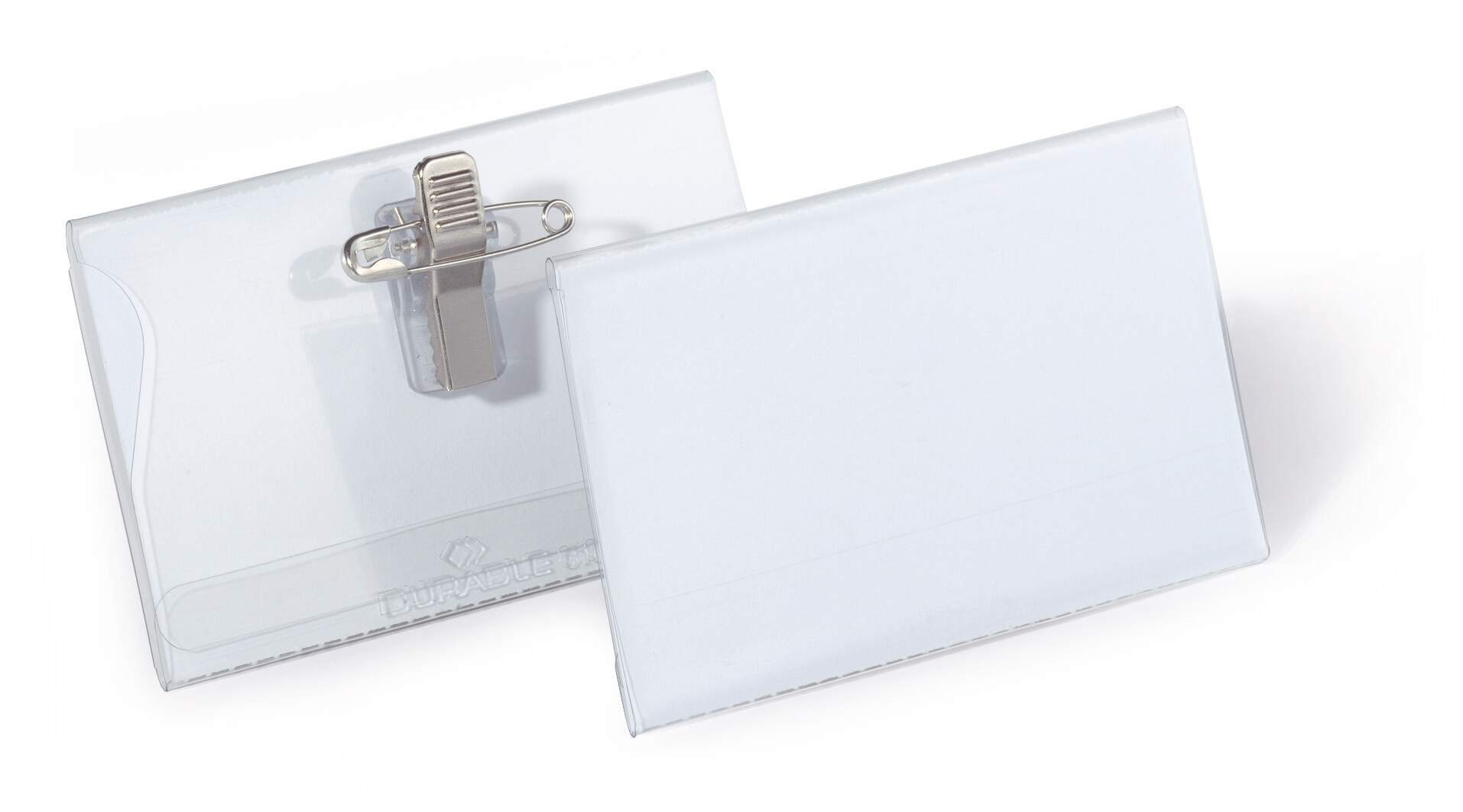 DURABLE COMBI CLIP BADGE 54X90MM (20)