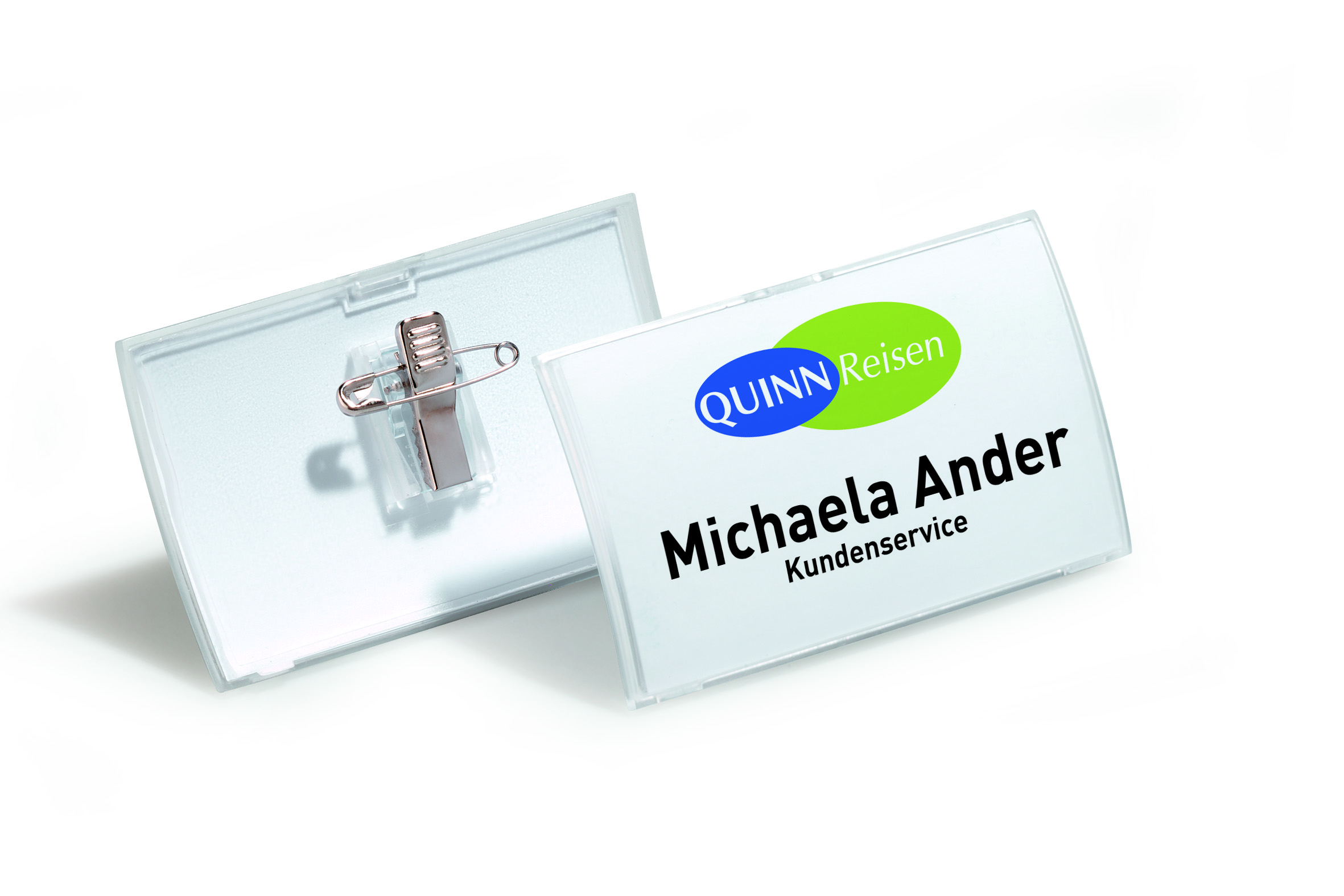 Name Badge with Combi-Clip 40x75mm PK25