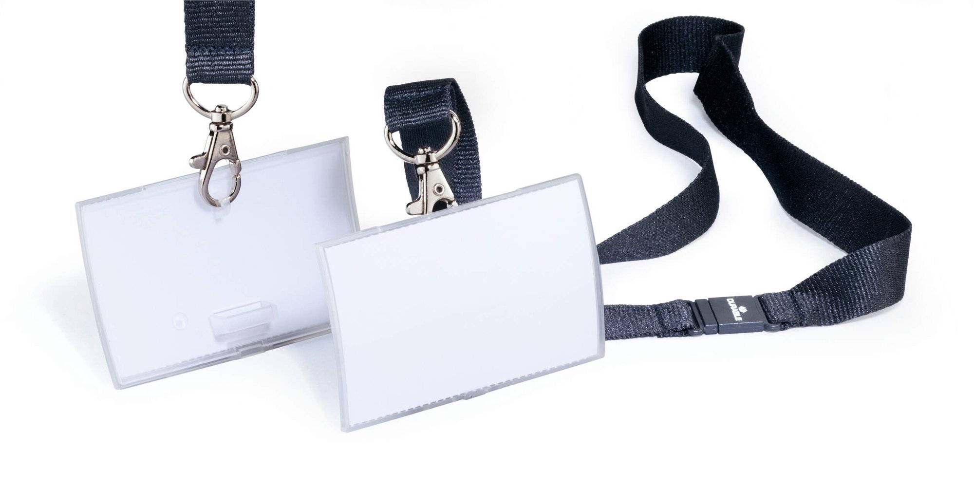 DURABLE CLICK FOLD LANYARD BADGE 54X90MM