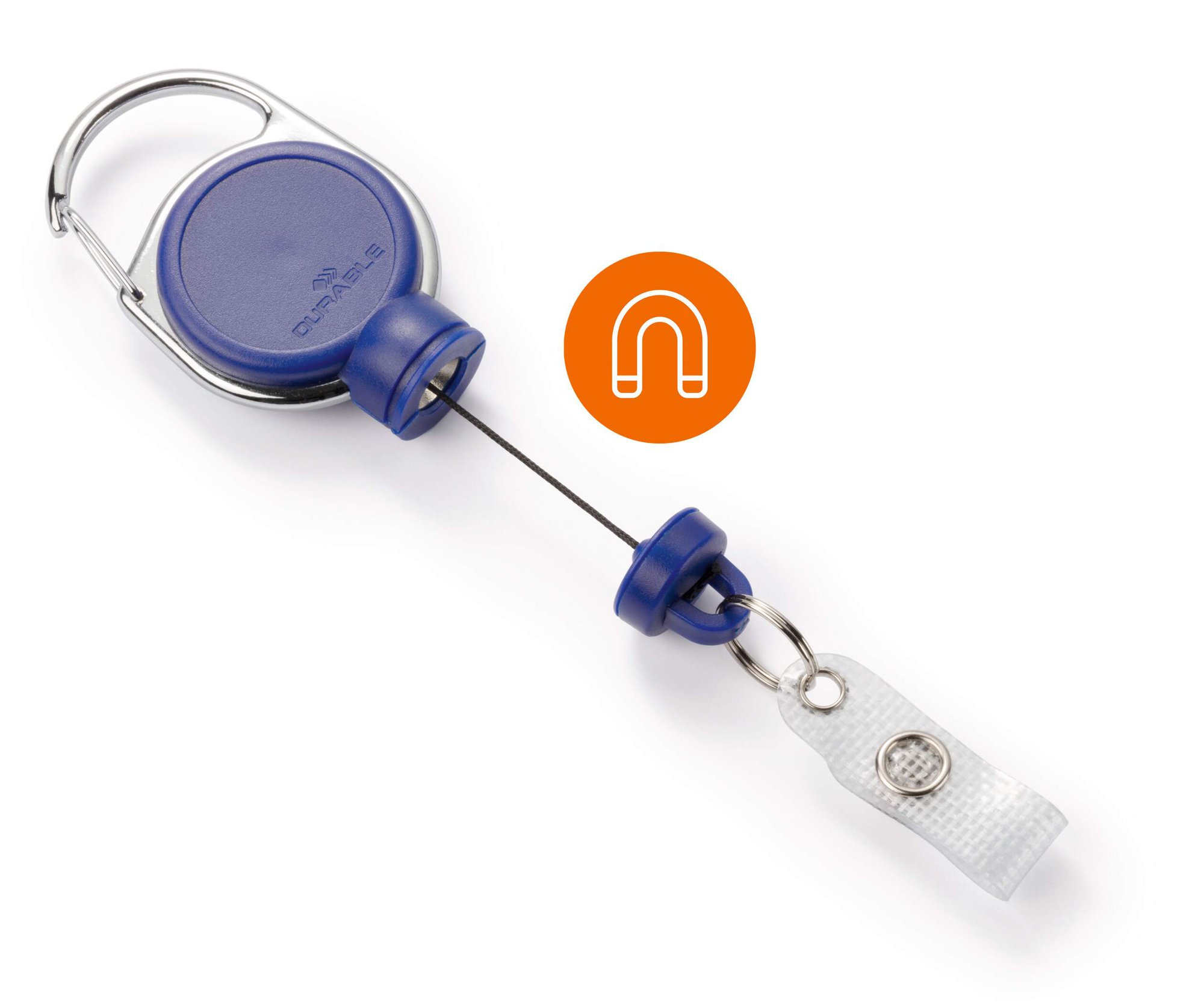 DURABLE EXTRA STRONG BADGE REEL BLUE