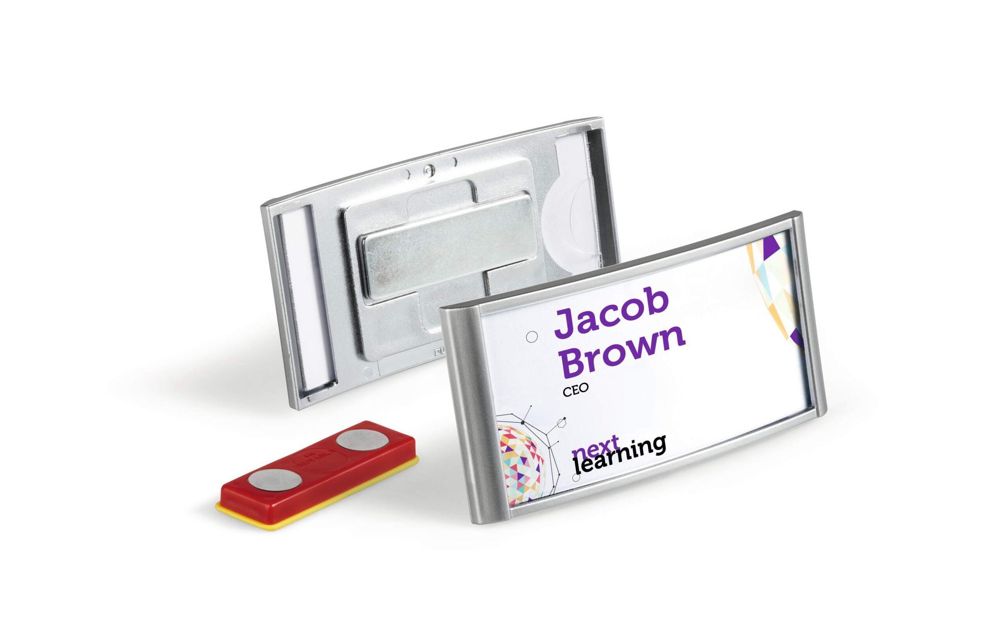 DURABLE CLASSIC MAGNET BADGE 30X65MM (10