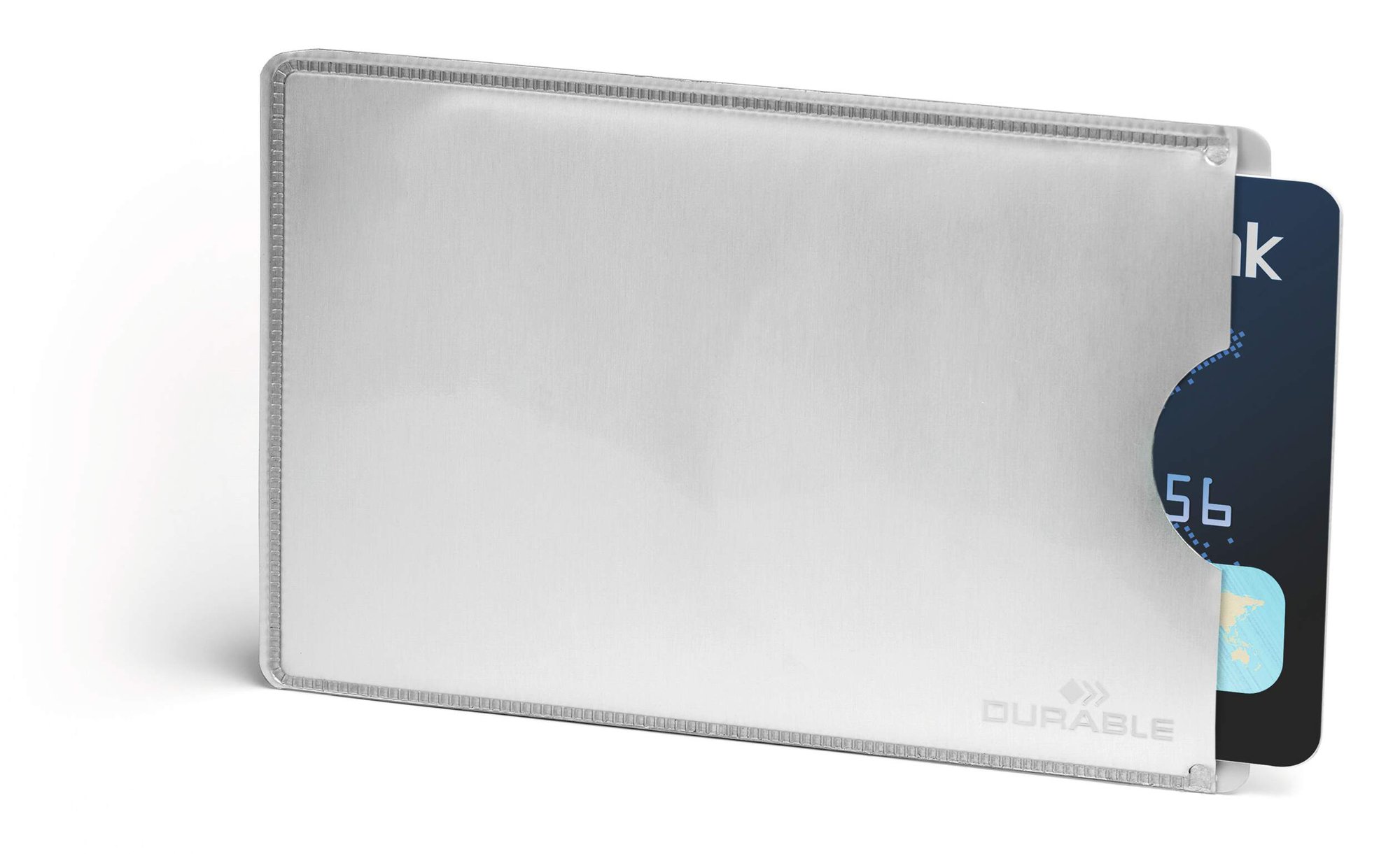 DURABLE RFID CREDIT CARD SLEEVE SILVER (