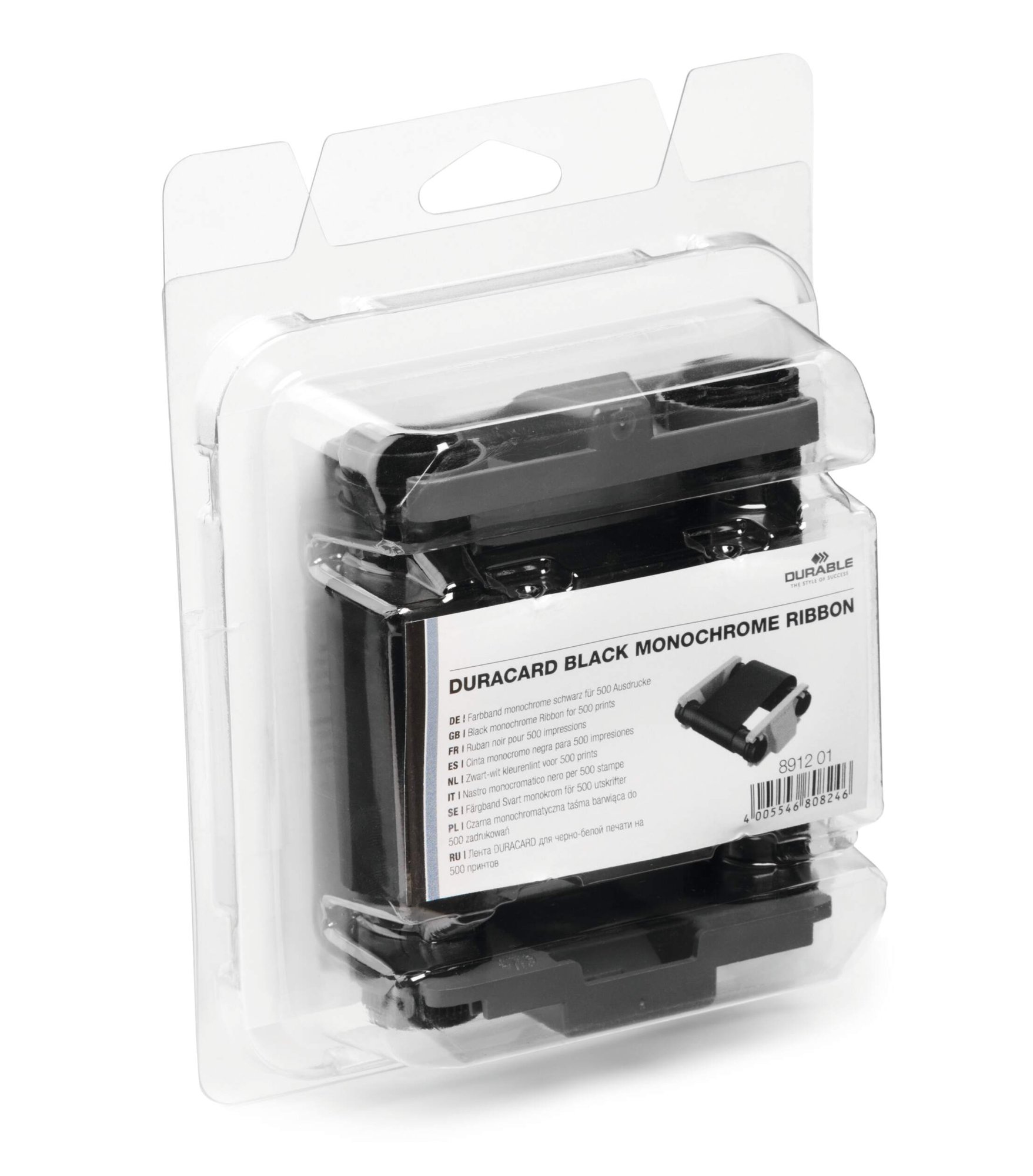 DURABLE DURACARD BLACK RIBBON