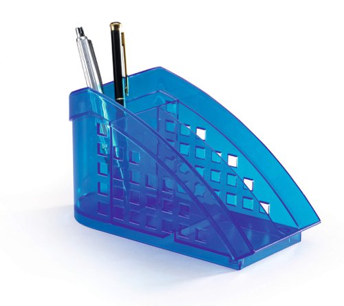 Durable TREND Stationery Organiser Box Pen Pencil Desk Storage Box - Blue Durable TREND Stationery Organiser Box Pen Pencil Desk Storage Box - Blue