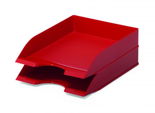 Durable Basic A4 Letter Tray Red