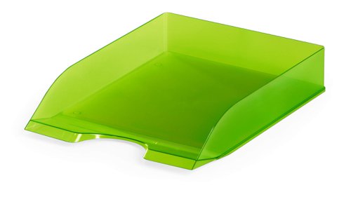 Durable Translucent Stackable Letter Tray Document Paper File - A4+ Clear Green Durable Translucent Stackable Letter Tray Document Paper File - A4+ Clear Green