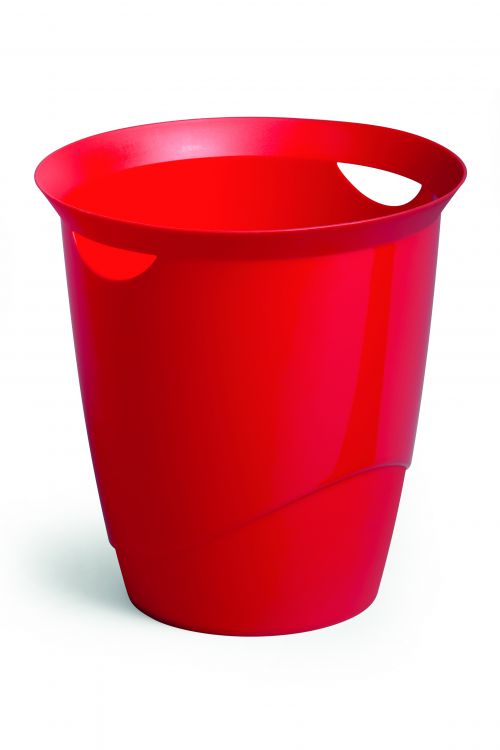 Durable+TREND+Waste+Bin+16+Litre+Capacity+Stylish+Home+%26+Office+Waste+Basket+Red+-+1701710080