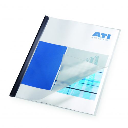 Durable Report Covers Polypropylene A3 Folded To A4 Clear (Pack 50) 293919