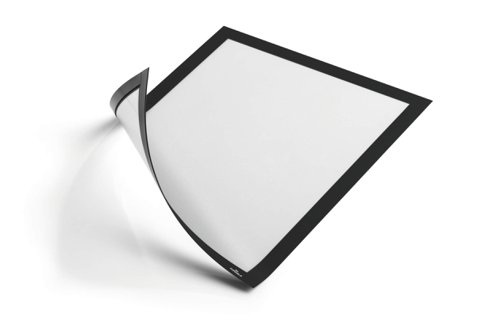 Literature Holders Durable Duraframe Magnetic Display Frame Self Adhesive A4 Black (Pack 5)