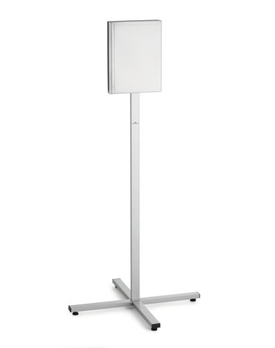 Durable INFO STAND OUTDOOR Stainless Steel Floor Sign - A4 Display Panel - Grey Durable INFO STAND OUTDOOR Stainless Steel Floor Sign - A4 Display Panel - Grey