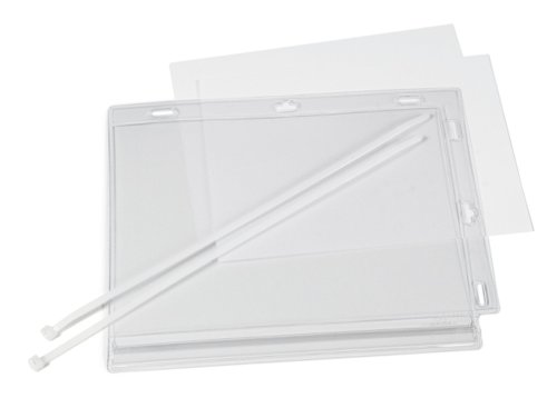 Durable Water Resistant UV Anti-Reflective Cable Tie Pockets - 5 Pack - A5 Clear Durable Water Resistant UV Anti-Reflective Cable Tie Pockets - 5 Pack - A5 Clear