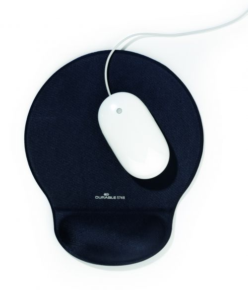 ValueX+Durable+Ergonomic+Non-Slip+Mouse+Pad+with+Gel+Wrist+Support+230x260mm+Mat+Charcoal+-+574858