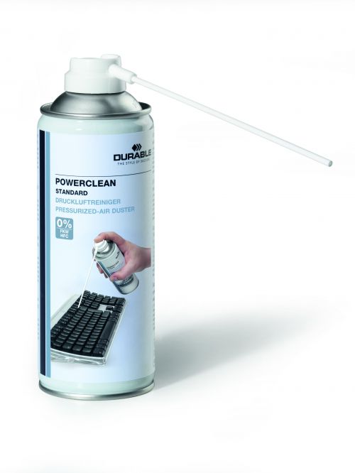Durable+POWERCLEAN+Strong+HFC-Free+Compressed+Air+Duster+Cleaner+400ml+-+579619