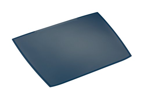 Durable ARTWORK Overlay Desk Mat - Non-Slip with Clear Anti-Glare Cover - Blue Durable ARTWORK Overlay Desk Mat - Non-Slip with Clear Anti-Glare Cover - Blue