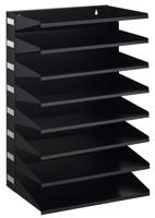 DURABLE 8-TIER SORTING RACK BLACK