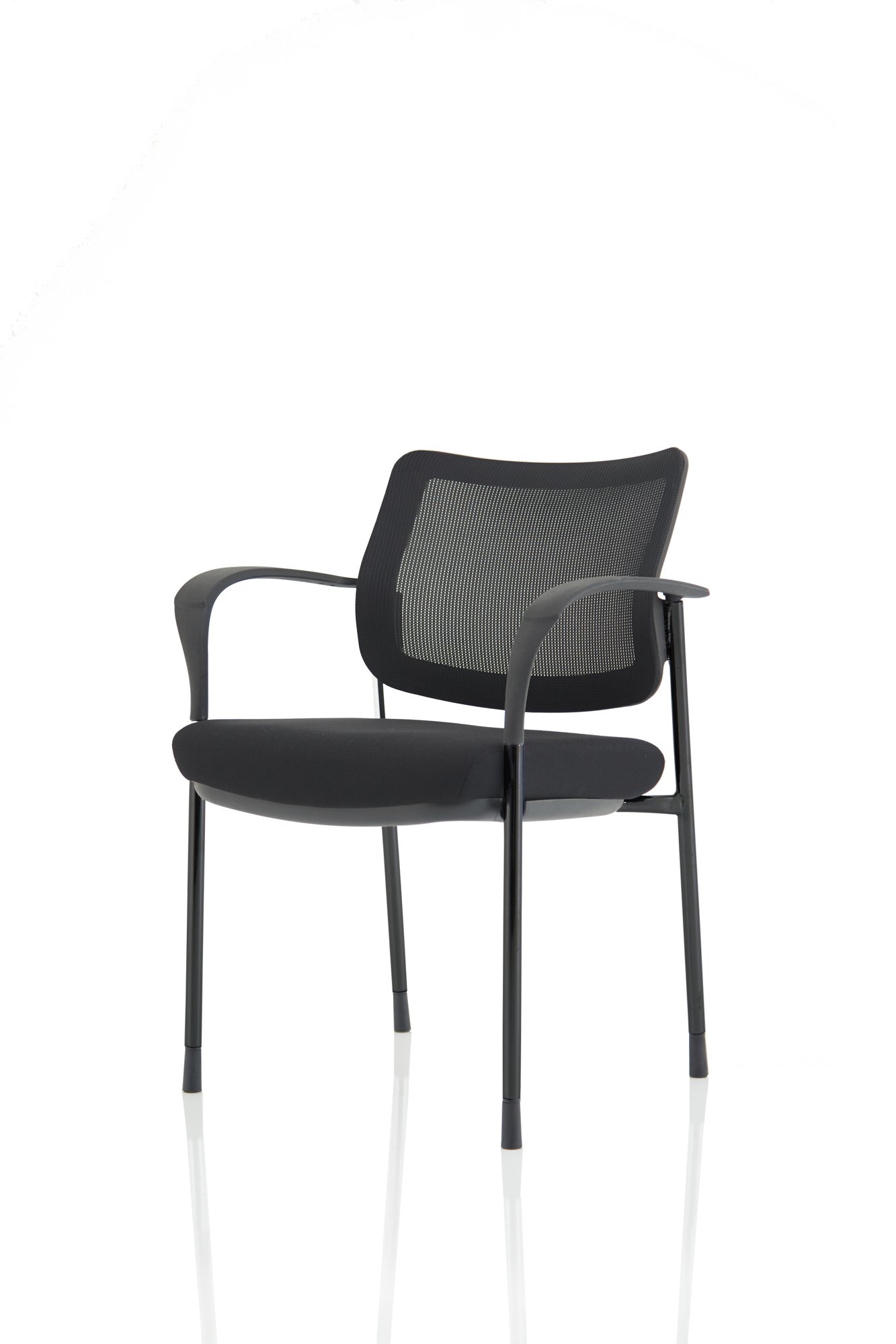Stacking Chairs Brunswick Deluxe Mesh Back Black Frame BR000221