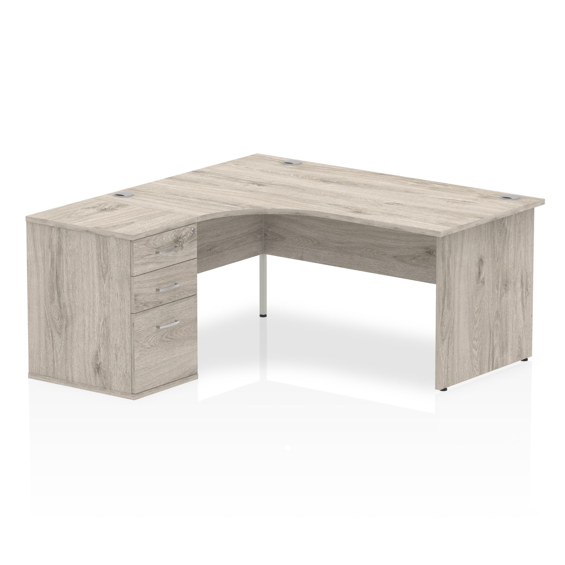 IMPULSE 1600MM LEFT CRESCENT OFFICE DESK