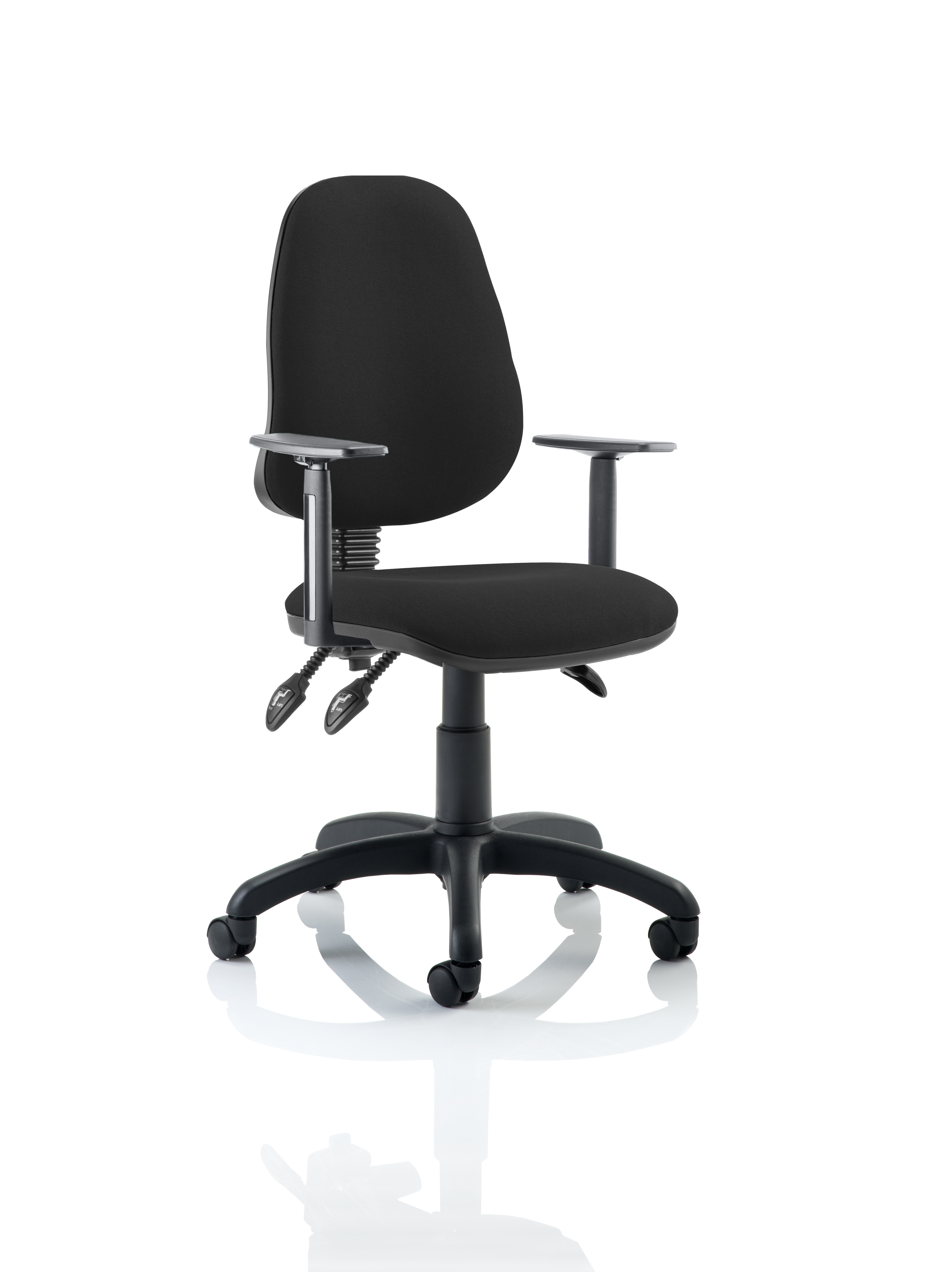 Eclipse Plus Iii Chair Black Adjustable Arms KC0043