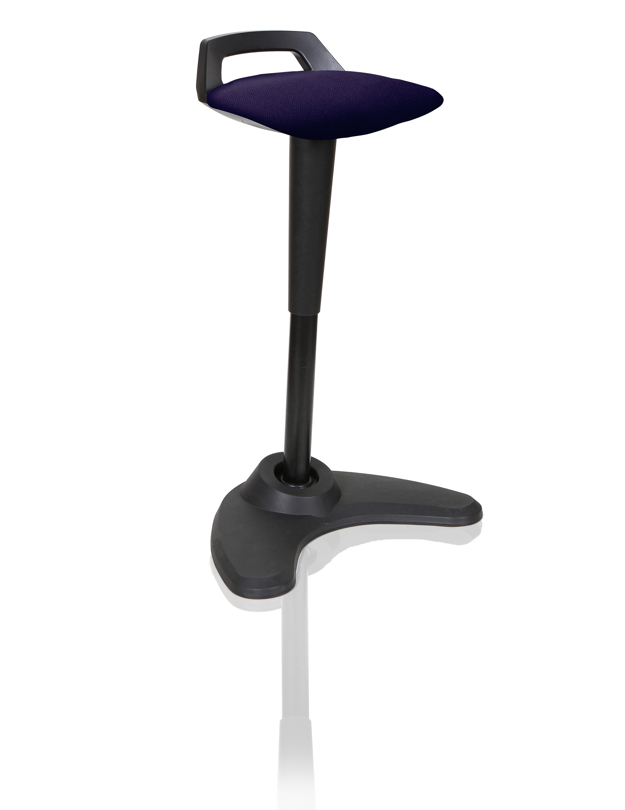 Spry Stool Black Frame Bespoke Seat Tansy Purple KCUP1206
