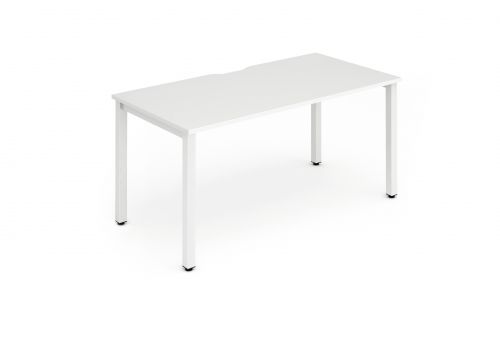 Evolve Plus 1200mm Single Starter Desk White Top White Frame BE116