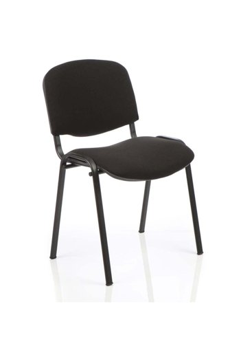ISO+Stacking+Chair+Black+Fabric+Black+Frame++%28Priced+at+an+MOQ+of+4%29