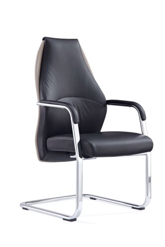 Mien+Black+and+Mink+Cantilever+Chair+BR000212