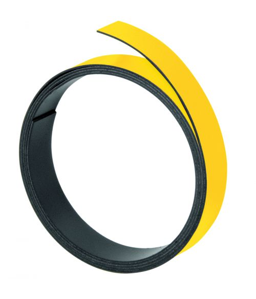 Magnetic Strips 100cm x 10mm Thickness 1mm Yellow