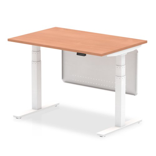 Air 800 Height Adjustable Desk With Steel Modesty Panel