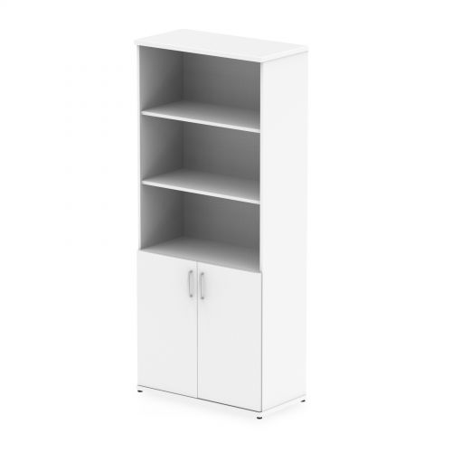 Impulse 2000mm Open Shelves Cupboard White I000167