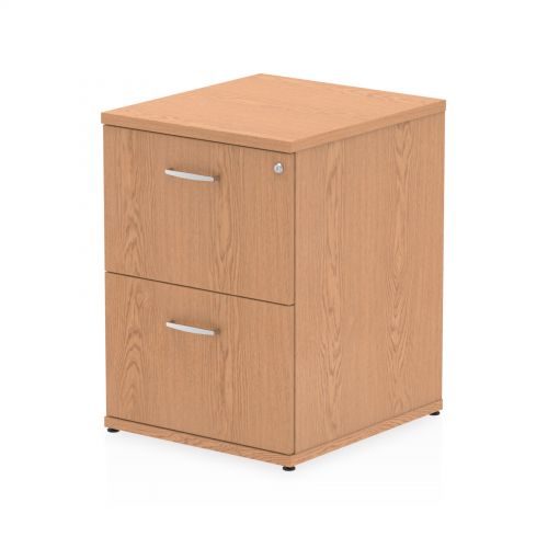 Impulse 2 Drawer Filing Cabinet Oak I000780
