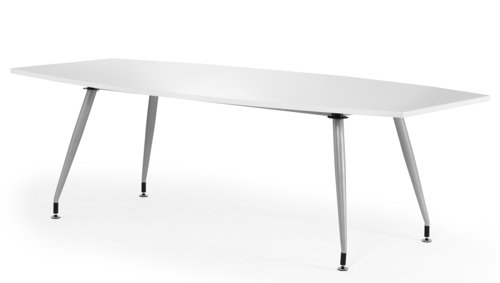 Boardroom / Meeting Dynamic High Gloss 2400mm Writable Boardroom Table White Top I003059