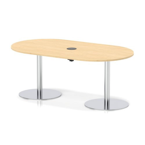 Italia Volta 1800mm Poseur Boardroom Table With Pop-up Power Module Maple Top 720mm High Silver Leg Italia Volta 1800mm Poseur Boardroom Table With Pop-up Power Module Maple Top 720mm High Silver Leg