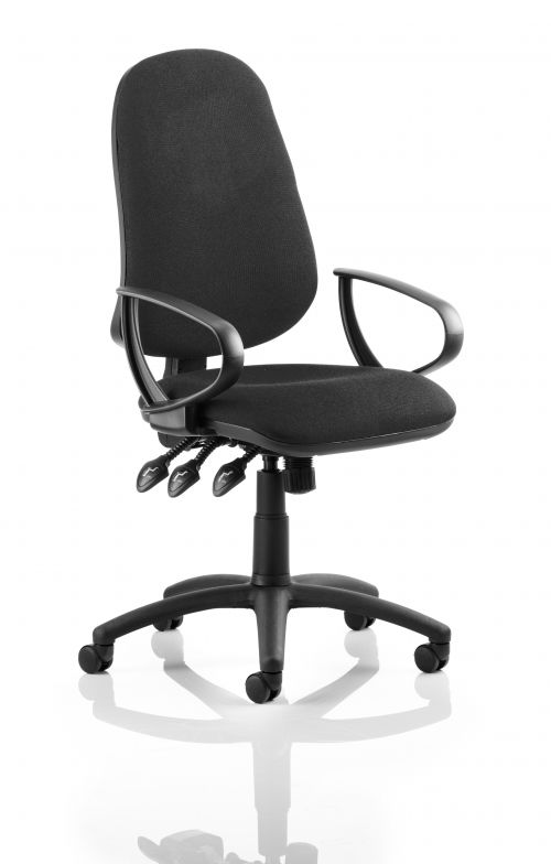 Eclipse Plus XL Chair Black Loop Arms KC0032