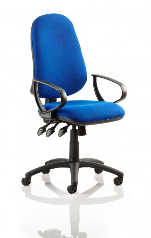 Eclipse Plus XL Chair Blue Loop Arms KC0033