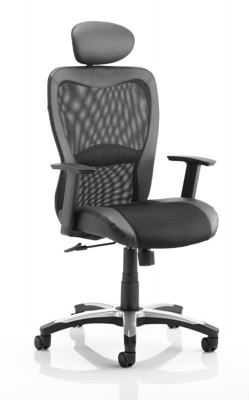 Executive Chairs Victor II Executive Chair Black With Headrest KC0160