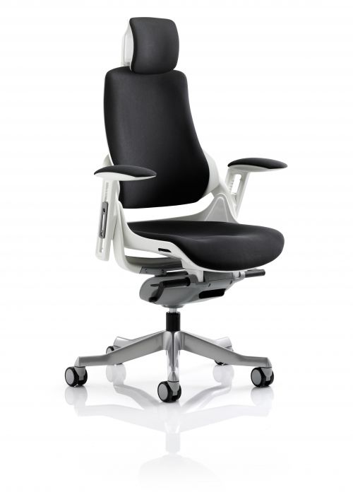 Executive Chairs Zure Black Fabric With Arms With Headrest KC0161