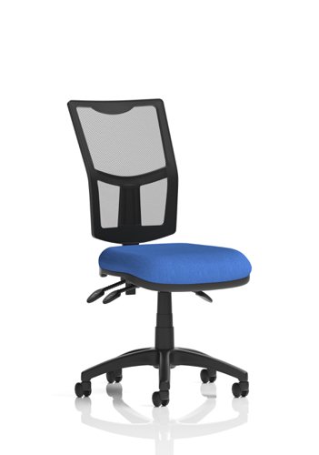 Desk Chairs Eclipse Plus III Chair Mesh Back With Blue Seat KC0377