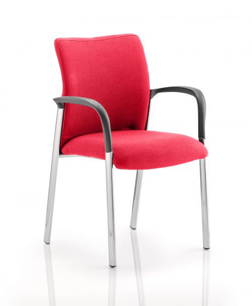 Reception Chairs Academy Fully Bespoke Fabric Chair with Arms Cherry KCUP0033