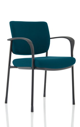 Brunswick Deluxe Black Frame Bespoke Colour Back And Seat Maringa Teal With Arms