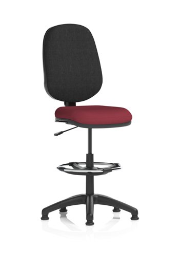 Eclipse Plus I Lever Task Operator Chair With High Rise Draughtsman Kit Bespoke Colour Seat Ginseng Chilli Eclipse Plus I Lever Task Operator Chair With High Rise Draughtsman Kit Bespoke Colour Seat Ginseng Chilli