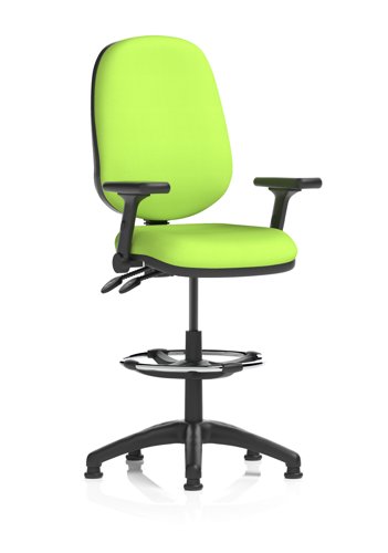 Eclipse Plus II Lever Task Operator Chair High Rise Draughtsman Kit With Height Adjustable And Folding Arms Bespoke Colour Back And Seat Myrrh Green Eclipse Plus II Lever Task Operator Chair High Rise Draughtsman Kit With Height Adjustable And Folding Arms Bespoke Colour Back And Seat Myrrh Green